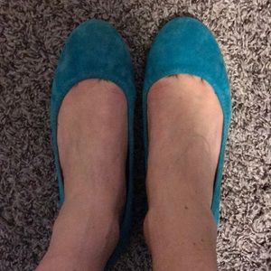 Turquoise flats by jcrew